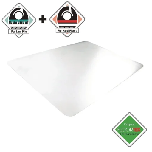 Online Cleartex Unomat 60 in. x 48 in. Anti-Slip Chair Mat for Hard Floors and Flat Pile Carpets - Clear Cleaning & Janitorial Supplies
