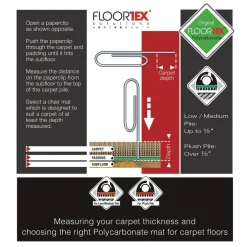 Online Cleartex Unomat 60 in. x 48 in. Anti-Slip Chair Mat for Hard Floors and Flat Pile Carpets - Clear Cleaning & Janitorial Supplies