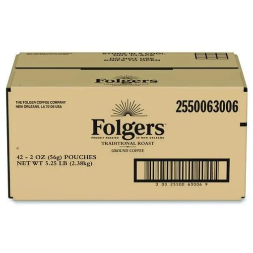 Clearance 2 oz. Traditional Roast Ground Coffee Fraction Packs (42/Carton) Food And Snacks