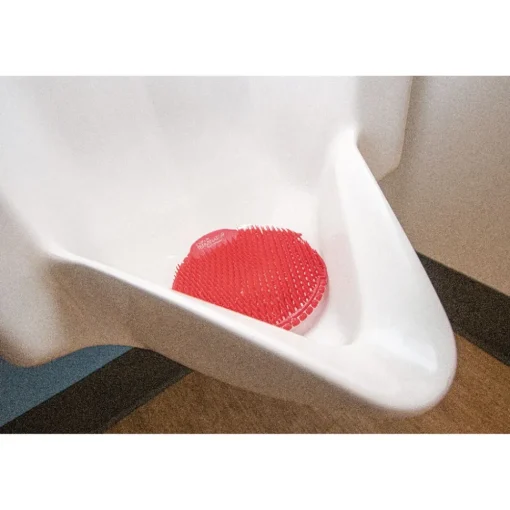 Discount S7-F-005I030M-82-AAA10-00 Slant7 with Terminator Urinal Screen - Forest Scent, Red (30/Carton) Cleaning & Janitorial Supplies