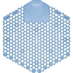 Discount Wave 3D Urinal Deodorizer Screen - Blue, Cotton Blossom Scent (10/Box, 6 Boxes/Carton) Odor Control