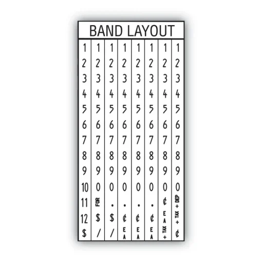 Discount Model 22-8 0.81 in. x 0.44 in. Label Size 1-Line 8 Characters/Line Pricemarker Kit Labels & Label Makers