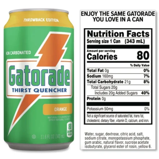 Hot G Series 11.6 oz. Thirst Quenchers - Orange (Carton of 24 Cans) Food And Snacks