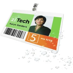 Sale 3.88 in. x 2.63 in. 5 mil UltraClear Thermal Laminating Pouches - Gloss Clear (100/Box) Office Presentation Supplies