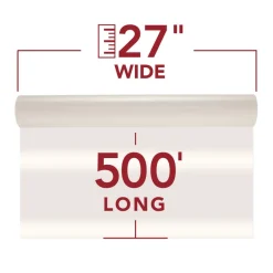 New EZload Nap I 1.5 mil 27 in. x 500 ft. Roll Film - Gloss Clear (2/Box) Office Presentation Supplies
