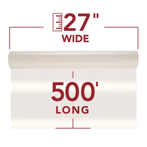 New EZload Nap I 1.5 mil 27 in. x 500 ft. Roll Film - Gloss Clear (2/Box) Office Presentation Supplies