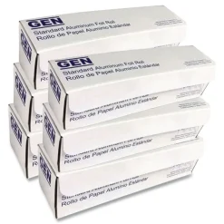 Hot 12 in. x 500 ft. Heavy-Duty Aluminum Foil Roll (6/Carton) Tabletop And Serveware