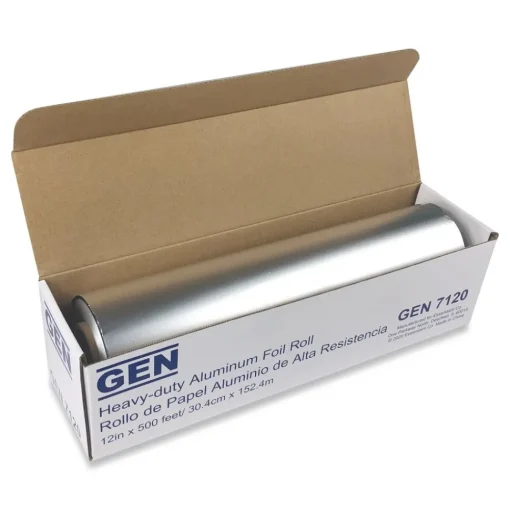 Hot 12 in. x 500 ft. Heavy-Duty Aluminum Foil Roll (6/Carton) Tabletop And Serveware
