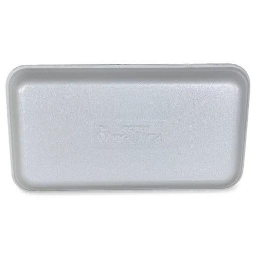 Sale 1525WH 14.5 in. x 8 in. x 0.75 in. #1525 Meat Trays - White (250/Carton) Tabletop And Serveware