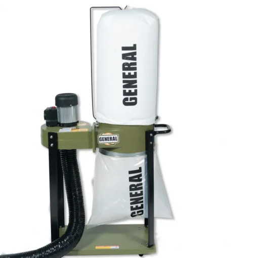 Clearance 110V 1 Phase 1 HP Dual Action Switch Commercial Dust Collector with 2 Micron Bag Filter Woodworking Tools