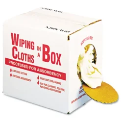 Online 5 lbs. Multipurpose Reusable Cotton Wiping Cloths - White (1/Box) Cleaning & Janitorial Supplies