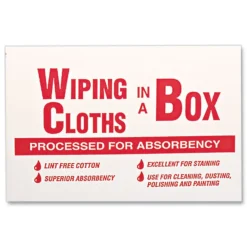 Online 5 lbs. Multipurpose Reusable Cotton Wiping Cloths - White (1/Box) Cleaning & Janitorial Supplies