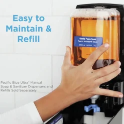 Best 43818 Pacific Blue Ultra 1200 mL Antimicrobial Foam Soap Manual Dispenser Refill - Unscented (4/Carton) Skin Care & Personal Hygiene