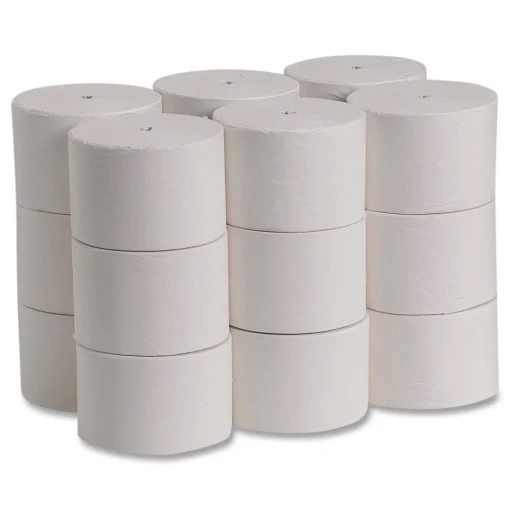 Discount Septic Safe Compact Coreless 1 Ply Bath Tissue - White (18/Carton) Paper & Dispensers