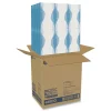 Online 48100 Pacific Blue 2-Ply Select Facial Tissue in Flat Box - White (100-Sheets/Box, 30-Boxes/Carton) Paper & Dispensers