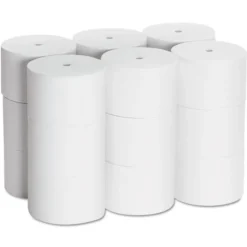Discount 19372 Coreless 2 Ply Bath Tissue - White (18/Carton) Paper & Dispensers