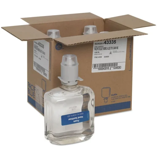 Clearance Pacific Blue 1000 mL Ultra Foam Hand Sanitizer Refills for Manual Dispensers - Fragrance-Free (4-Piece/Carton) Skin Care & Personal Hygiene