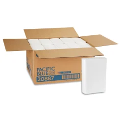 Sale 10.2 in. x 10.8 in. 1-Ply Pacific Blue Ultra Folded Paper Towels - White (2200/Carton) Paper & Dispensers|Cleaning & Janitorial Supplies