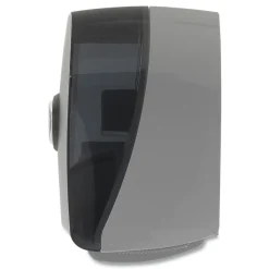 Hot 13.56 in. x 5.75 in. x 8.63 in. 2-Roll Bathroom Tissue Dispenser - Smoke Paper & Dispensers
