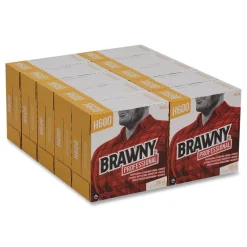 Clearance 29316 9.1 in. x 12.5 in. Lightweight Disposable Shop Towel - White (200/Box) Paper & Dispensers