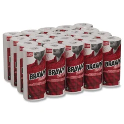 New 20085 11 in. x 9.38 in. 1-Ply Premium DRC Perforated Roll Wipers - Unscented, White (20 Rolls/Carton) Paper & Dispensers