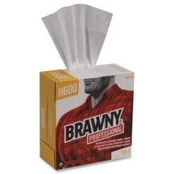 Outlet 29316 9.1 x 12.5 Lightweight Disposable Shop Towels - White (2000/Carton) Cleaning & Janitorial Supplies