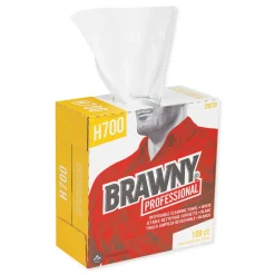 Outlet 9.1 in. x 16.5 in. Medium Weight HEF Shop Towels (500/Carton) Paper & Dispensers