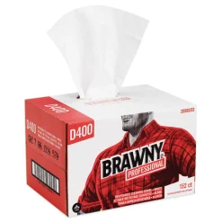 Best 12.5 in. x 16.75 in. 1-Ply Premium DRC Paper Wipers - White (152/Carton) Paper & Dispensers