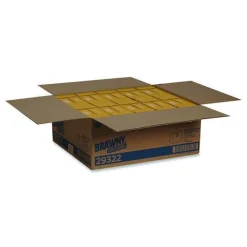 Outlet 9 in. x 12.5 in. Heavyweight HEF Disposable Shop Towels - White (176/Box, 10 Boxes/Carton) Paper & Dispensers