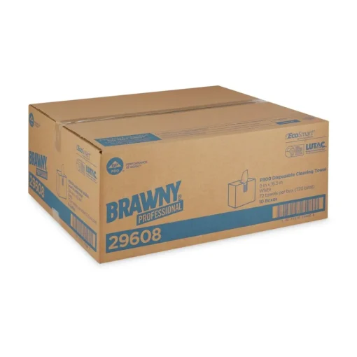 Best 9 x 16.5 FLAX 900 Heavy Duty Cloths - White (720/Carton) Cleaning & Janitorial Supplies