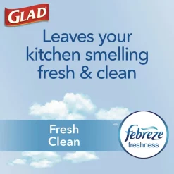 New ForceFlex 24 in. x 27.38 in. 13-Gallon Kitchen Drawstring Trash Bags - Gain Fresh Clean Scent White (80/Box) Cleaning & Janitorial Supplies