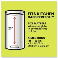 Online ForceFlex MaxStrength 24 in. x 28 in. 13 Gallon Tall Kitchen Drawstring Trash Bags - Fresh Clean Scent/White (204/Carton) Cleaning & Janitorial Supplies