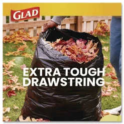 Online Guaranteed Strong 30 in. x 33 in. 1.05 mil 30 Gallon Three-Ply Large Drawstring Trash Bags - Black (168/Carton) Cleaning & Janitorial Supplies