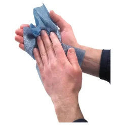 Clearance 7.75 in. x 11 in. 2-Ply FAST TOWELS Hand Cleaning Towels - Fresh Citrus, Blue (6 Packs/Carton) Paper & Dispensers