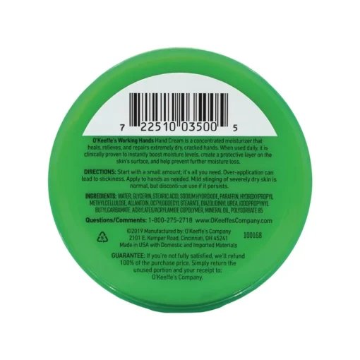 Discount 3.4 oz. Jar Working Hands Cream - Unscented Cleaning & Janitorial Supplies