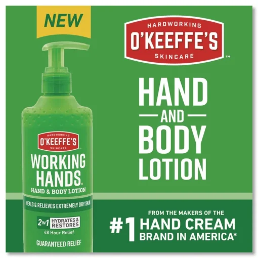 12 oz. Pump Bottle Working Hands Hand and Body Lotion - Unscented Cleaning & Janitorial Supplies