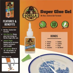 Clearance 0.88 oz Super Glue Gel - Dries Clear Tapes & Adhesives
