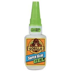 Sale 0.53 oz. Super Glue Gel - Dries Clear (4/Carton) Tapes & Adhesives