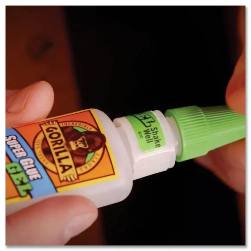 Sale 0.53 oz. Super Glue Gel - Dries Clear (4/Carton) Tapes & Adhesives