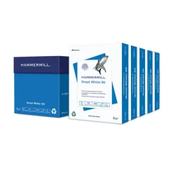 92 Bright 20 lbs. Bond Weight 8.5 in. x 11 in. Great White 30 Recycled Print Paper - White (5 Reams/Carton) Paper & Printables