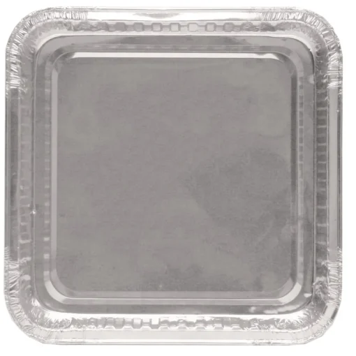 Outlet 4048-35-500 7.88 in. x 7.88 in. x 1.31 in. Aluminum 8 in. Square Cake Pan - Silver (500/Carton) Tabletop And Serveware