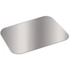 Best HFA 4045L 6.25 in. x 8.37 in. Foil Laminated Board Lid for Take Out Containers - White/Silver (500/Carton) Tabletop And Serveware