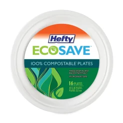 Outlet ECOSAVE 6.75 in. Diameter Plate Sugarcane Tableware - White (12/Carton) Tabletop And Serveware
