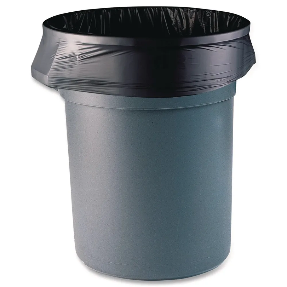 Hot X-Liner Reprocessed Liners 60 gal 2 mil 38 x 58 Black Perforated Roll (100/Carton) Trash & Waste Bins
