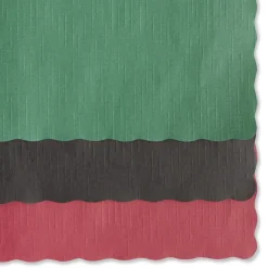 Best 9-1/2 in. x 13.50 Solid Color Scalloped Edge Placemats - Hunter Green (1000/Carton) Tabletop And Serveware