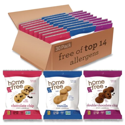 Online 1.1 oz/0.95 oz/1.1 oz Gluten Free Mini Cookies Variety Pack (180/Carton) Food And Snacks