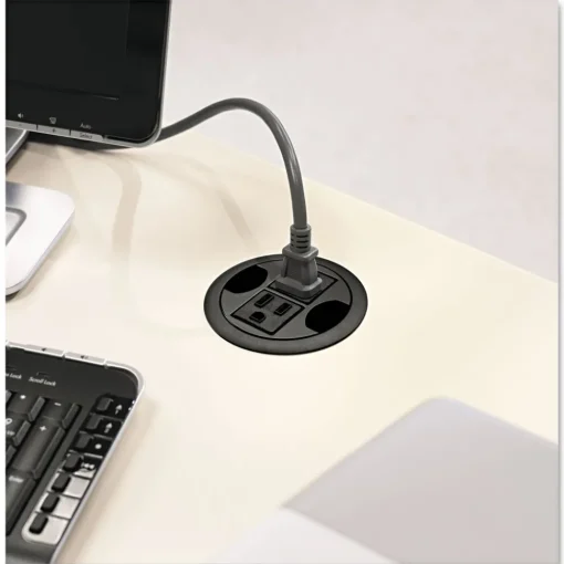Sale 3 in. Diameter AC Power Hub - Black Office Electronics & Batteries