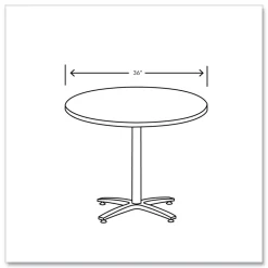Outlet 36 in. Diameter Between Round Table Top - Silver Mesh Office Furniture & Lighting