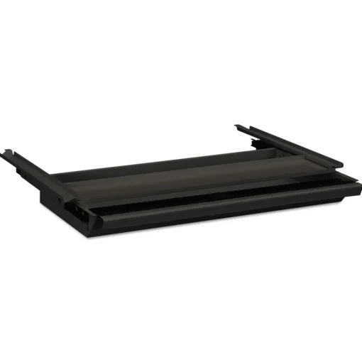 Online 24.75 in. W x 14.75 in. D x 3 in. H Center Drawer with Core Removable Locks - Charcoal Office Furniture & Lighting