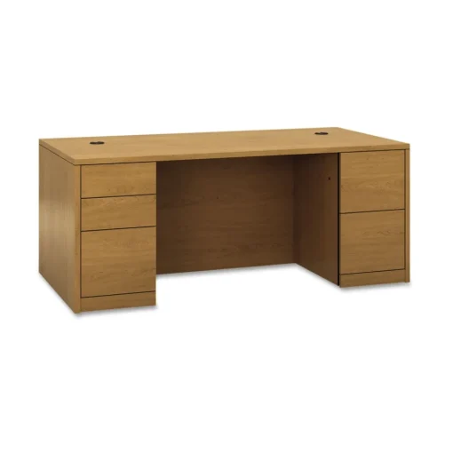 Best 72 in. x 36 in. x 29.5 in. 10500 Series Double Full Pedestal Desk - Harvest Office Furniture & Lighting